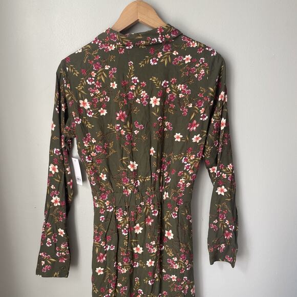 NWT Floral MIDI Dress‎ BP By Nordstrom Womens Size Small - Picture 7 of 8